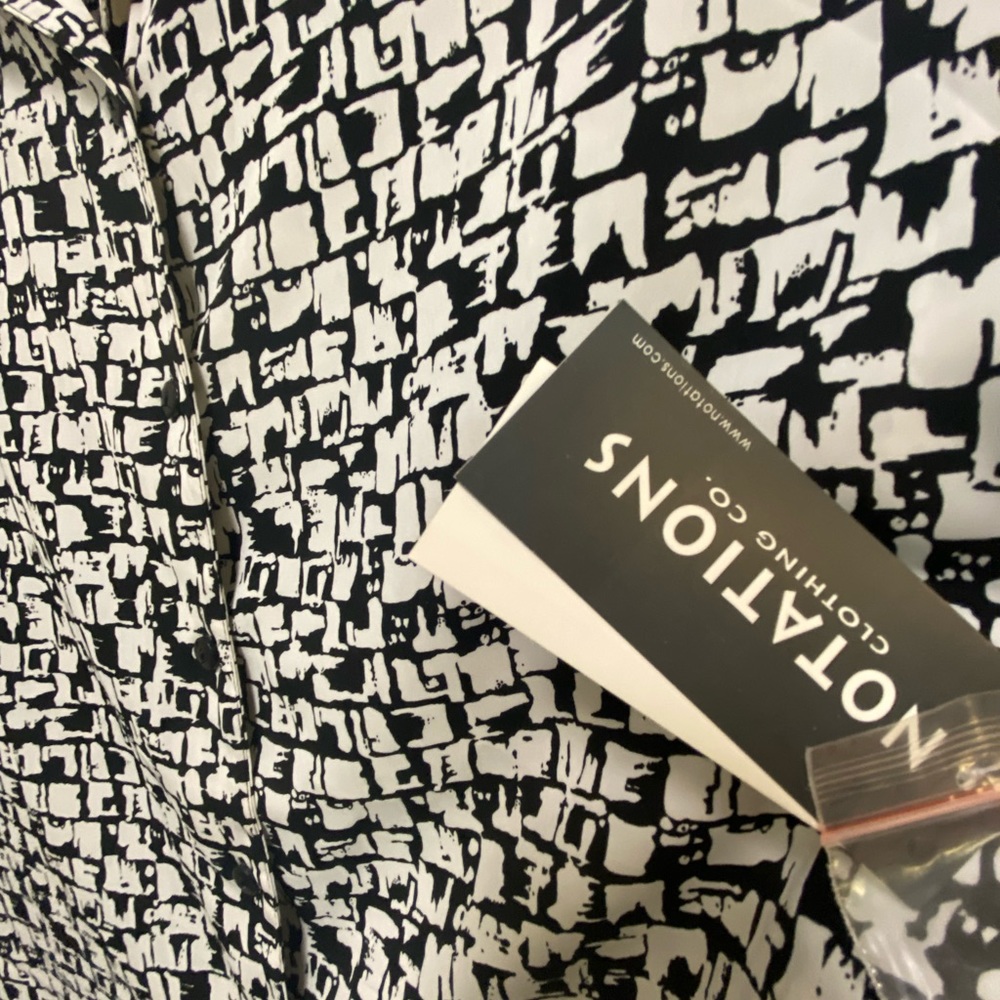 NOTATIONS BLOUSE SIZE L - Picture 2 of 5